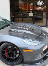 LG Motorsports Carbon World Challenge Bolt-On Hood Chevrolet Corvette C6|C6 Z06|C6 GS 2005-2013                                     - LGWCBO - Image 3