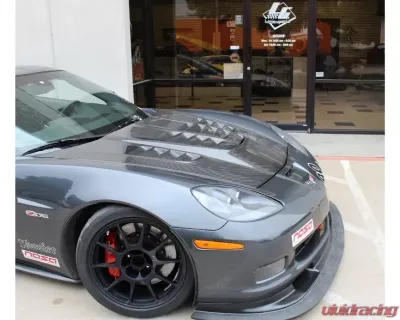 LG Motorsports Carbon World Challenge Bolt-On Hood Chevrolet Corvette C6|C6 Z06|C6 GS 2005-2013 - LGWCBO
