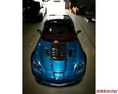 LG Motorsports Carbon World Challenge Bolt-On Hood Chevrolet Corvette C6|C6 Z06|C6 GS 2005-2013 - LGWCBO