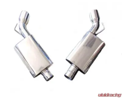 LG Motorsports 3" Mufflers with 4" Polished Tips Chevrolet Camaro 2010-2015 - LGEN5MUF