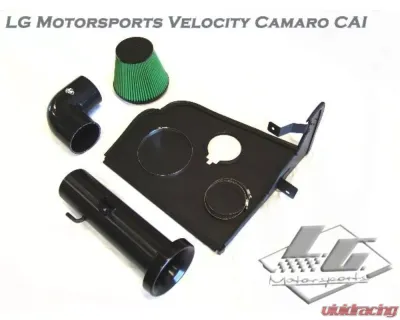 LG Motorsports Velocity Cold Air Intake with Green Filter Chevrolet Camaro 2010-2015 - LGG5CAI
