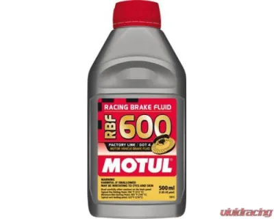 LG Motorsports Motul RBF 600 Brake Fluid for Chevrolet Corvette C7 Z06 2015-2020 500mL - 2680