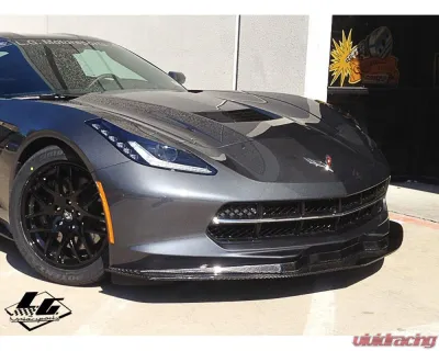 LG Motorsport Carbon Front Splitter Chevrolet Corvette C7 Stingray | GS | Z06 2014+ - 2666