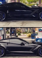 LG Motorsports Drop Spindles Set for Chevrolet Corvette C7 Z06 2014-2020, Steel Construction                                     - LGC7DPS - Image 6