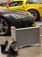 LG Motorsports Low Pro Radiator Chevrolet Corvette C6 2005-2013                                     - LGLPR - Image 3