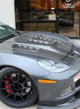 LG Motorsports World Challenge Pin-On Carbon Hood Chevrolet Corvette C6|C6 Z06|C6 GS 2005-2013                                     - LGWCPO - Image 7