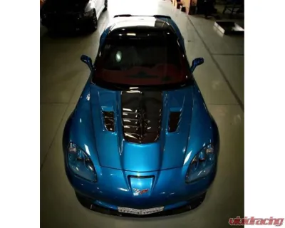 LG Motorsports World Challenge Pin-On Carbon Hood Chevrolet Corvette C6|C6 Z06|C6 GS 2005-2013 - LGWCPO