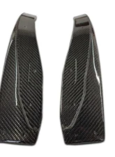 LG Motorsports Gloss Finish Carbon Mudflaps for Chevrolet Corvette ZR1, Z06, GS 2010-2024                                     - LGC6ZMF - Image 2