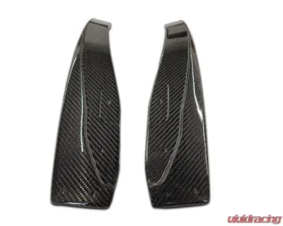 LG Motorsports Gloss Finish Carbon Mudflaps for Chevrolet Corvette ZR1, Z06, GS 2010-2024 - LGC6ZMF