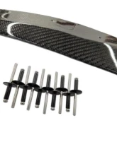 LG Motorsports Gloss Finish Carbon Mudflaps for Chevrolet Corvette ZR1, Z06, GS 2010-2024                                     - LGC6ZMF - Image 3