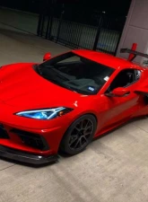 LG Motorsports GT2 Carbon Fiber Tunneled Splitter Chevrolet Corvette C8 2019-2024                                     - LGC8GT2SPLITTER - Image 2