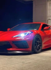 LG Motorsports GT2 Carbon Fiber Tunneled Splitter Chevrolet Corvette C8 2019-2024                                     - LGC8GT2SPLITTER - Image 3