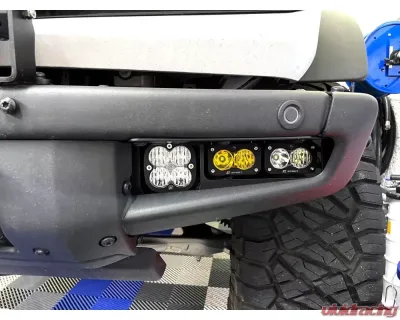 KR Off-Road Bezel/Flush Triple Fog Light Brackets (HD Modular Bumper) Ford Bronco 2021+ - 30-2008
