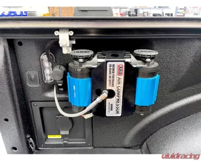 KR Off-Road Air Compressor Bedside Brackets for Ford F-150 | Ford Super Duty 2015+ - 45-3000