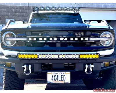 KR Off-Road 30" - 42" Light Bar Bumper Brackets with Modular Bumper Ford Bronco 2021+ - 32-2002
