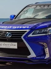Double Eight Half Type Front Spoiler Lexus LX570 2015+                                     - DB8-FH-FRP-LX570K - Image 2