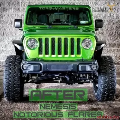 Nemesis Industries Notorious Front Flare Jeep Wrangler 2018-2021 - 145400