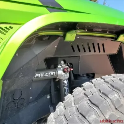 Nemesis Industries Black Powder Coat Ultimate Clearance Front Inner Fender Liner (3.6L, 2.0L) Jeep Wrangler 2018-2021 - 145711