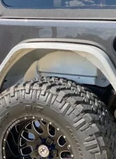 Nemesis Industries Black Powder Coat Rear Replacement Inner Fender Liners Jeep Wrangler 2018-2021                                     - 146701 - Image 2