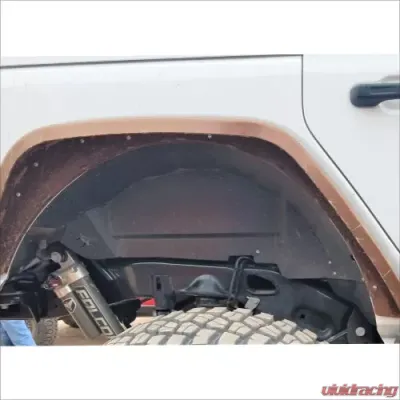 Nemesis Industries Black Powder Coat Rear Replacement Inner Fender Liners Jeep Wrangler 2018-2021 - 146701