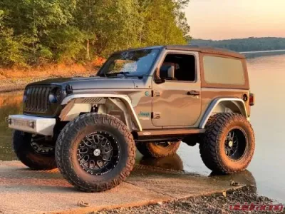 Nemesis Industries Black Powder Coat Rear Replacement Inner Fender Liners Jeep Wrangler 2018-2021 - 146701