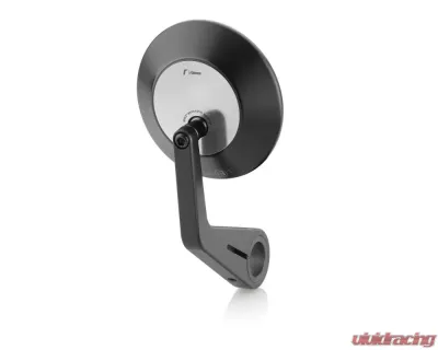 Rizoma Black-Silver Eccentrico Bar End Mirror - BS145AB