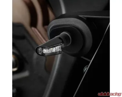 Rizoma Leggera Amber-White Black Turn Signal - FR121B