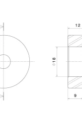 Rizoma End Mount Mirror Adapter BMW K1300R 2009-2016 | R 1200 R 2006-2014                                     - LP320B - Image 2