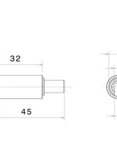 Rizoma Turn Signal Spacer EURO4 32mm                                     - FR300B - Image 2