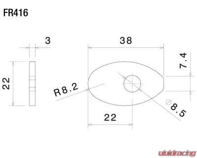 Rizoma Turn Signal Mounting Kit 4 pcs Black MV Agusta F3 800 R 2023 | F3 800 ABS 2017-2020 - FR416B