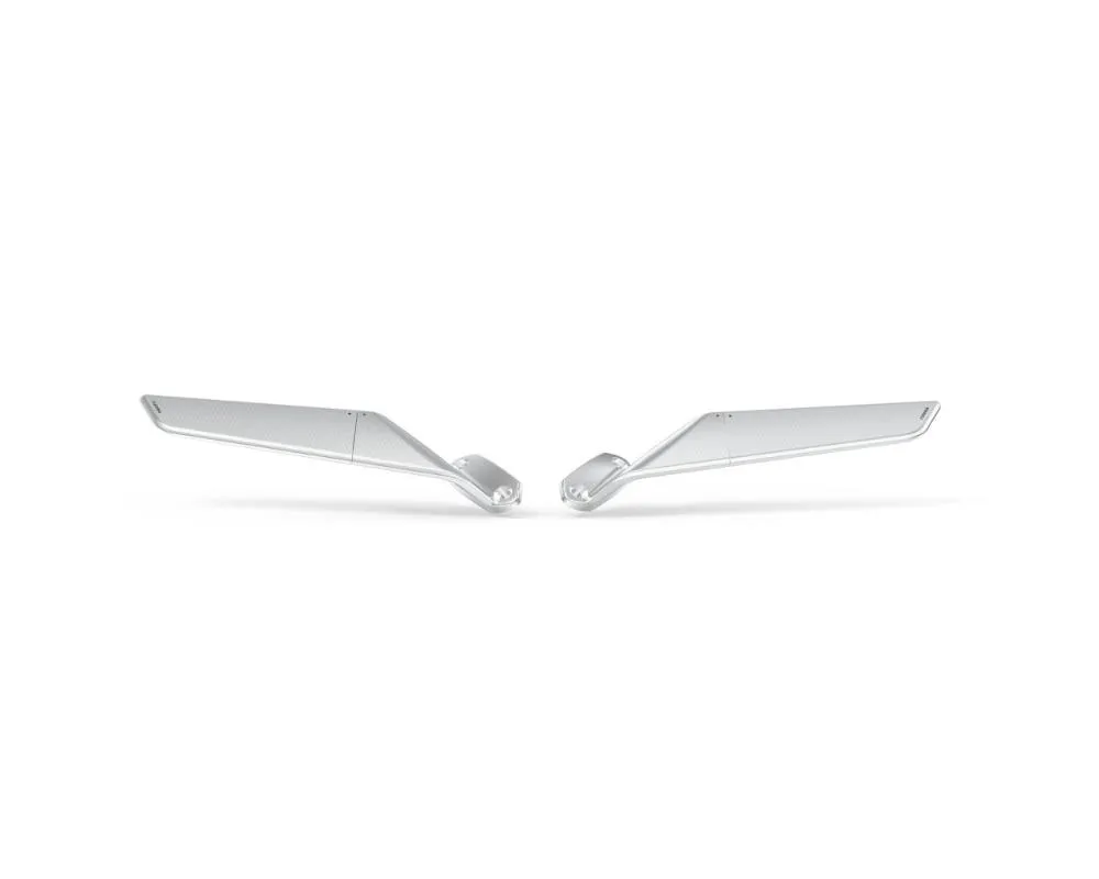 Rizoma Silver Anodized Stealth Mirror (Pair) Kawasaki Ninja