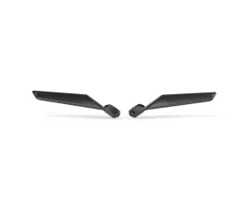 Rizoma Black Anodized Stealth Mirror Pair for Kawasaki Ninja ZX-4R | ZX-4RR 2024-2025