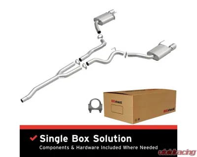 BRExhaust Direct-Fit Replacement Exhaust Kit Ford Mustang 2.3L 2015-2023 - 106-0821