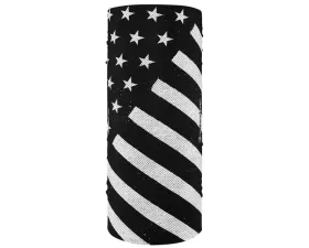Zan Motley Tube  Polyester Black & White Flag