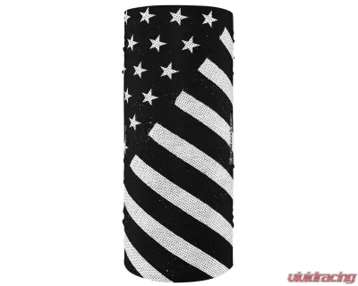 Zan Motley Tube Polyester Black & White Flag - T091