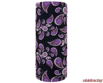 Zan Motley Tube Polyester Purple Paisley - T228