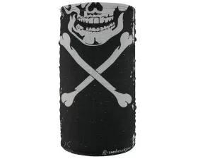 Zan Fleece Lined Motley Tube Skull Xbones