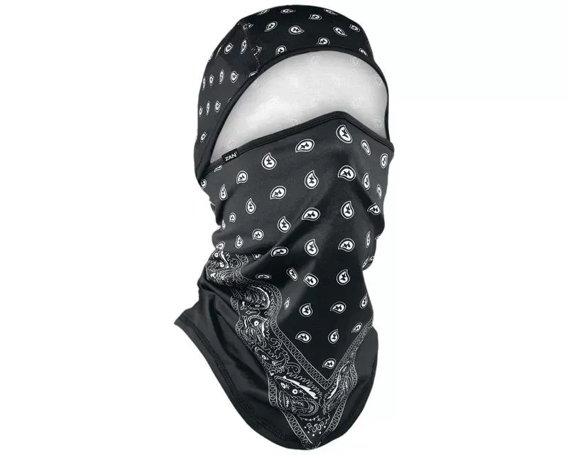 Zan Sportflex Convertible Balaclava Series Black Paisley - WB4L101