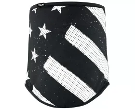 Zan Sportflex Neck Gaiter Series Black & White Flag