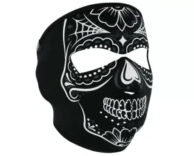 Zan Full Face Mask Neoprene Calavera Glow In The Dark