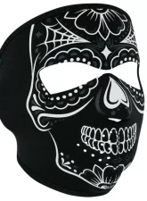 Zan Full Face Mask Neoprene Calavera Glow In The Dark                                     - WNFM028G - Image 2