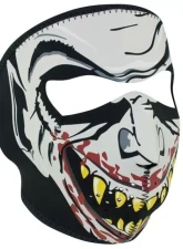 Zan Full Face Mask Neoprene Vampire Glow In The Dark                                     - WNFM067G - Image 2