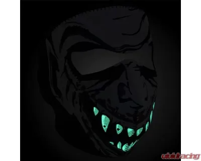 Zan Full Face Mask Neoprene Vampire Glow In The Dark - WNFM067G