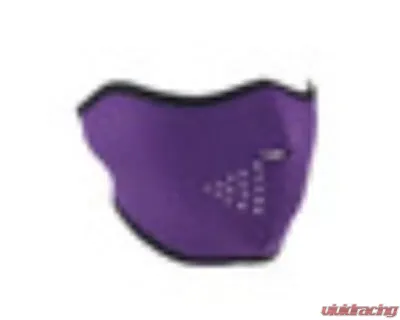 Zan Half Mask Neoprene Reversible-Sugar Skull To Purple - WNFM082H