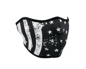 Zan Half Face Mask Neoprene White Flag
