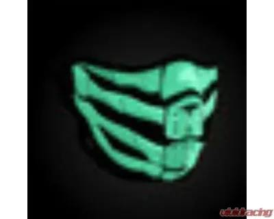 Zan Half Face Mask Neoprene Bone Breath Glow In The Dark - WNFM168HG
