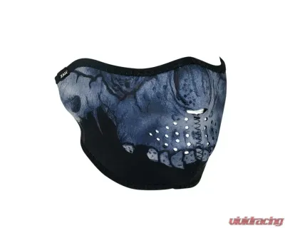 Zan Half Face Mask Neoprene Midnight Skull - WNFM417H