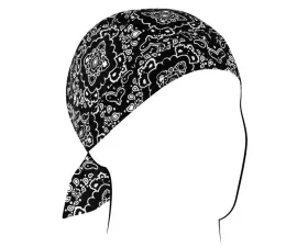Zan Flydanna Cotton Black Paisley