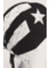 Zan Flydanna Cotton Black & White Vintage American                                     - Z903 - Image 2