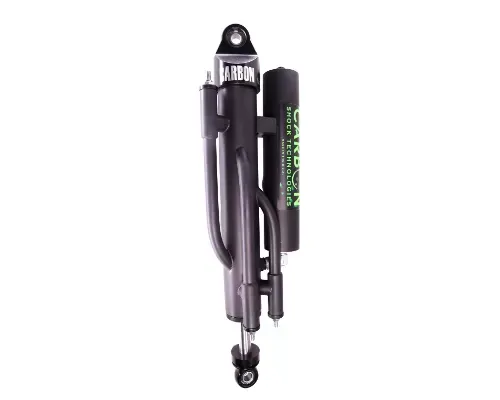 Carbon Shocks 3.0 Inch Diameter 5 Tube Standard 3/4 Inch Bypass Shock 10 Inch Travel Piggyback Reservoir 1.5 Inch Rod End - BS10-30PB-15R-S5